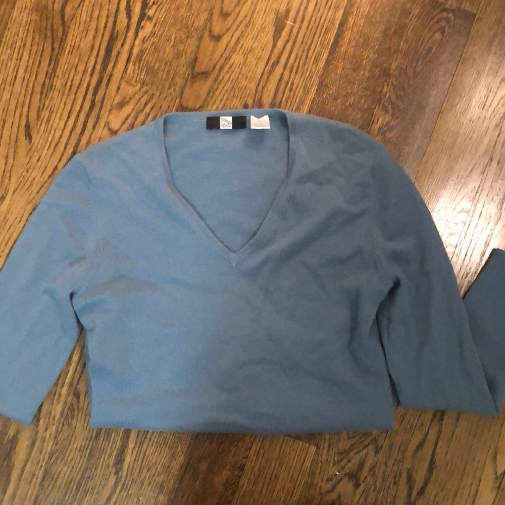 Blue Cashmere Saks Fifth Avenue Sweater